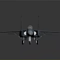Sleek Modern Blue Fighter Jet with Cockpit Aerodynamic Wings and Reflective Surface