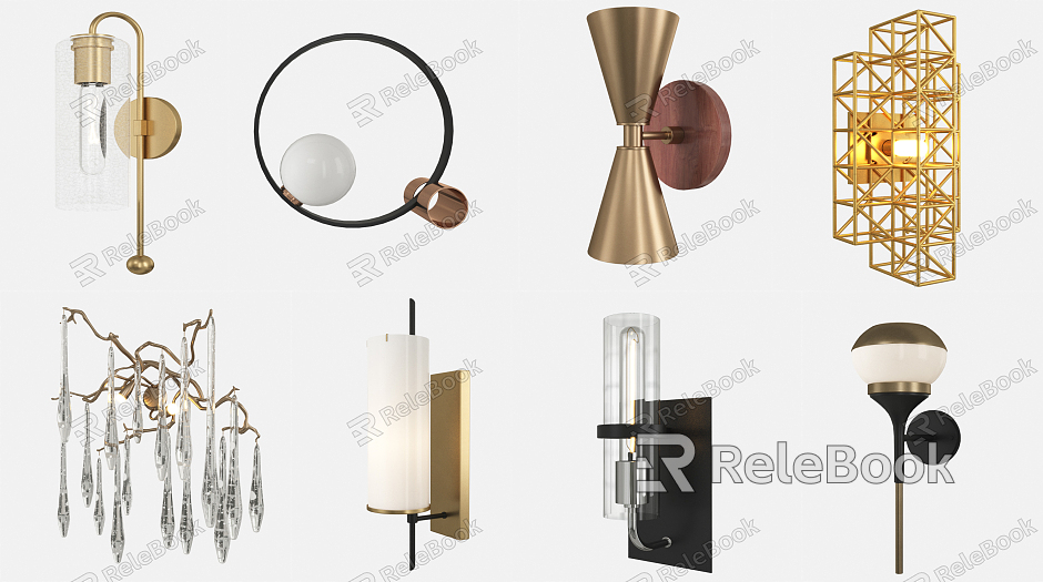 Modern wall lamp wall lamp combination model