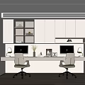 Modern study 3d model