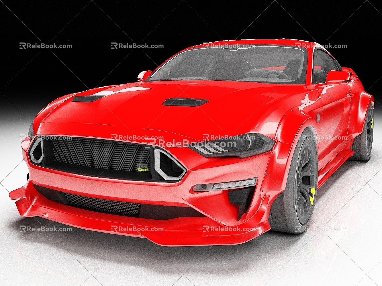 Ford Mustang RTR Spec5 sports car Luxury Racing Car Car 3d model