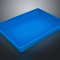 Blue Plastic Rectangular Storage Tray For Home Organization And Daily Use