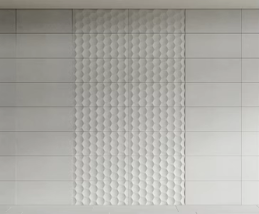 Modern background wall hexagonal wall tiles 3d model