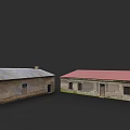 Detached Villa Exterior Featuring Stone Walls Gray And Red Roofs Windows And Doors