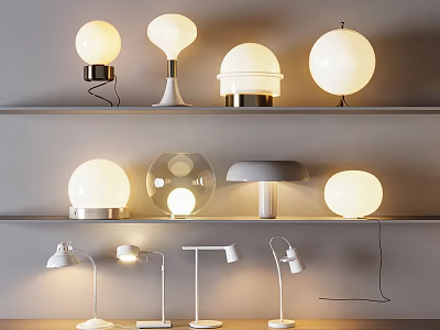 Modern table lamp 3d model