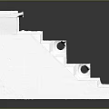 White Decorative Column Featuring Classical Design Ornate Base And Crown Molding Details