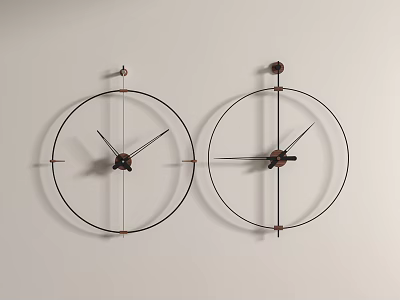 Modern pendant modern simple clock 3d model