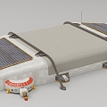 Industrial Equipment Moon Base Solar Energy 3d model