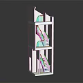 Detailed Three Story Architectural Model With Wooden Stairs And Balcony Floors