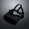 Comfortable Black VR Headset With Adjustable Straps For Virtual Reality Experience