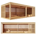 Traditional Japanese Wooden Room Interior With Sliding Screens And Tatami Seats
