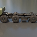 Truck Heavy Truck Heavy Vehicle MAZ543 Missile Transporter Armored Vehicle Transporter Low Face Number Low Model Times Film and Television Level 3d model