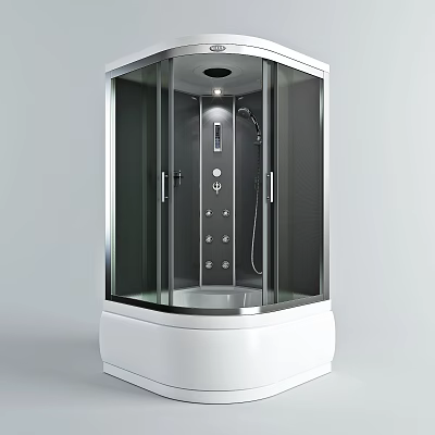 Modern Bathroom Shower 3d model