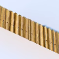Natural Bamboo Fence Garden Ornament With Rustic Design For Outdoor Decor