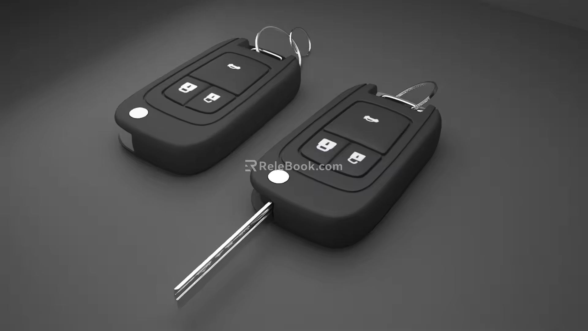 Modern Car Keys 3d model