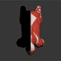 Gorilla 3D Model Displaying Muscular Organs And Black Fur Features