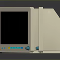 Animal Medical Monitor Displaying ECG Readings And Vital Signs Data