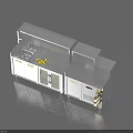 Functional Commercial Stainless Steel Kitchen Workstation With Sink Refrigerator Counter And Storage