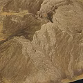 Detailed Mountainous Terrain Model Showcasing Rugged Texture And Natural Elevation Features