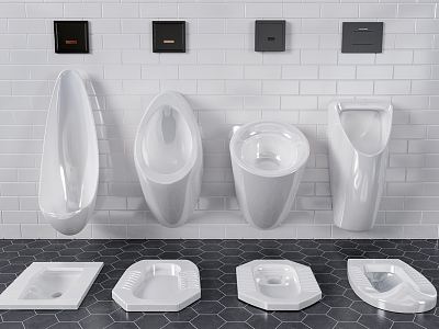 Modern Urinal model