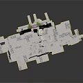 Ancient Stone Architectural Structure With White Blocks Green Vegetation And Detailed 3D Design