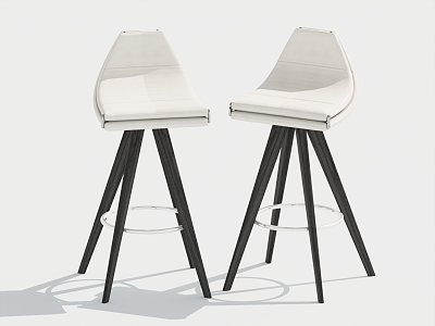 Modern Bar Chair Bar Stool High Stool 3d model