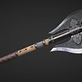 Handcrafted Medieval Battle Axe With Wooden Handle And Metal Blade Design