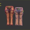 Stylish Fashion Pants With Belt And Straps Design For Modern Style