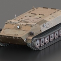 Amphibious armored vehicle tank 3d model