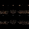 Elegant Modern Chandeliers with Crystal Accents and Metal Frames in Various Designs