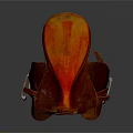 High Quality Sports Equipment Leather Saddle in Red and Brown with Metal Fittings