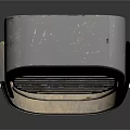 Industrial Metal Grille Equipment With Slotted Design And Worn Surface