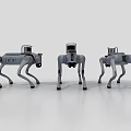 Intelligent Quadruped Robots With Gray Bodies Camera Systems And Mechanical Structures