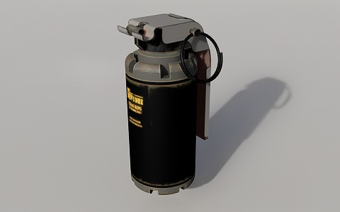 smoke grenade 3d model