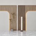 Modern background wall 3d model
