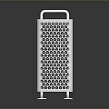 Modern Industrial Equipment With Perforated Side Panel Top Handles And Metal Legs