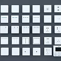 Modern Switch Socket 3d model