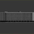 Aerial Planning of Modern Multi Storey Building Model Featuring Neatly Arranged Windows on Grey Base