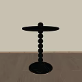 Modern side several round 3d model