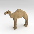 Camel Stuffed Toy With Plush Texture Standing Pose And Natural Color