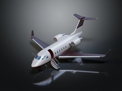 Modern Aircraft Commercial Aircraft Airbus 3d model