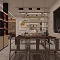Neat Tobacco and Liquor Store Interior with Shelves Displaying Diverse Wine and Tobacco Products