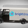 BrightDrop Functional Electric Cargo Van With Modern Design And White Exterior 3d model