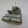 Wheeled Floating Armored Transporter 3d model