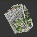 Aerial View Urban Aerial View Micro City Micro City Landscape Urban Micro City Overlook 3d model