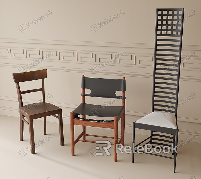 Modern Dining Chair Single Chair Leisure Chair model