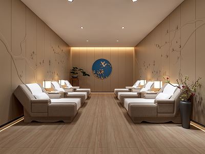 New Chinese Foot Bath Room Foot Bath Room Box 3d model