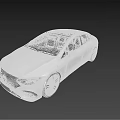 Modern Luxury Sedan With Sleek Silver Body Black Roof And Stylish Wheels Design