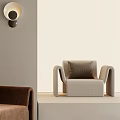 Modern Single Sofa Single Sofa Casual Chair 3d model