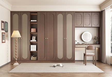 Modern Wardrobe Middle Style Wardrobe Middle Ancient Wardrobe 3d model