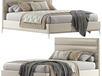 Double Bed Fabric Bed West Elm model